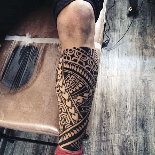 Tribal Tattoo For Legs