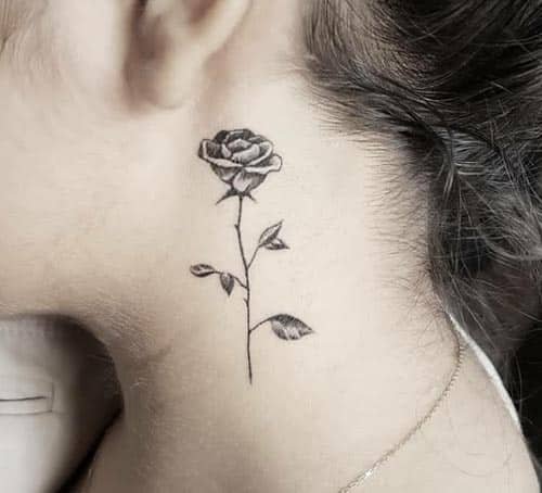 Tribal dragon neck tattoo