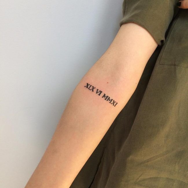Date Tattoo Design